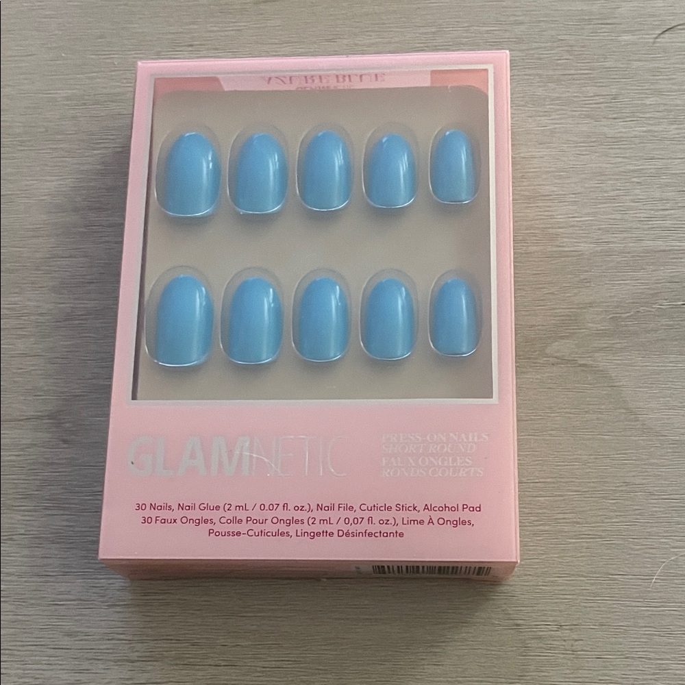 Blue Press-On Nails